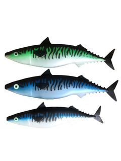 Cebos de pesca azules Caballa Señuelo artificial de hundimiento grande Señuelo bajo de pez grande y suave