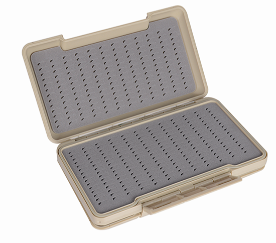 Diseño de inserto de espuma Caja de plástico transparente para pesca con mosca