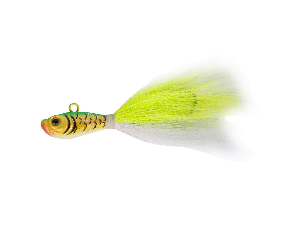 Cabeza de plomo artificial Gancho de plumas luminoso Anzuelo de cola de gancho Anzuelo de pesca