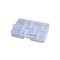Caja de almacenamiento de plástico transparente ajustable