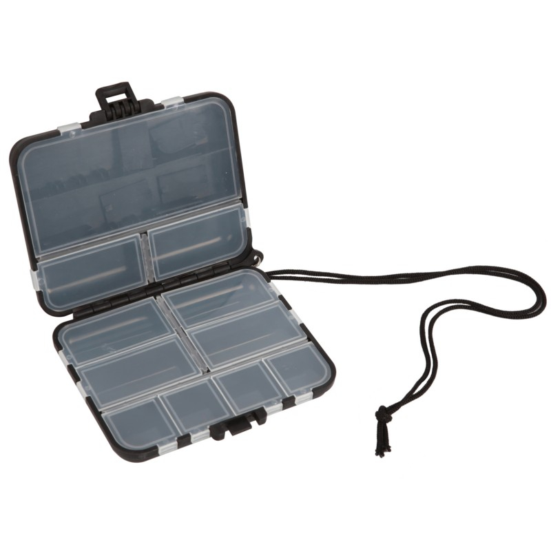 Caja de plástico de silicona para pesca con mosca impermeable