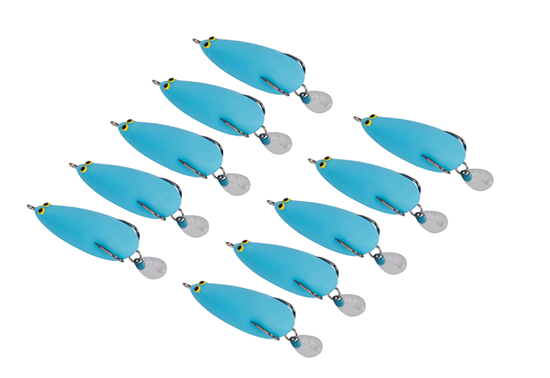 Cebo artificial de la pesca de la rata suave del cuerpo hueco del color azul 1Pcs