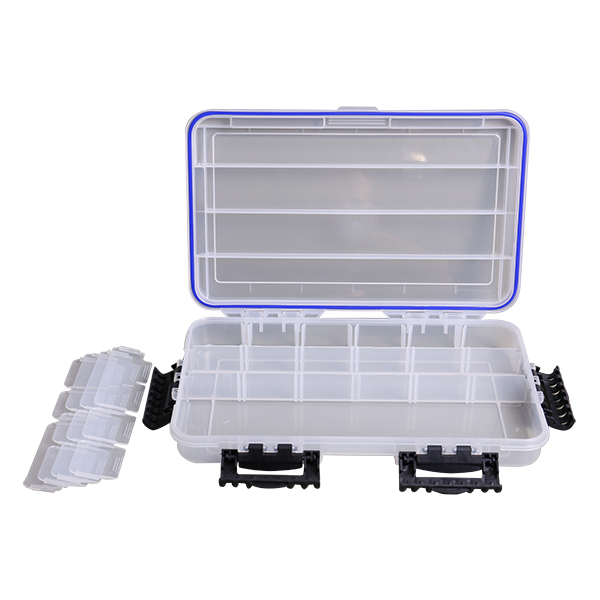 Contenedor de plástico Caja de aparejos de pesca Contenedor Accesorios