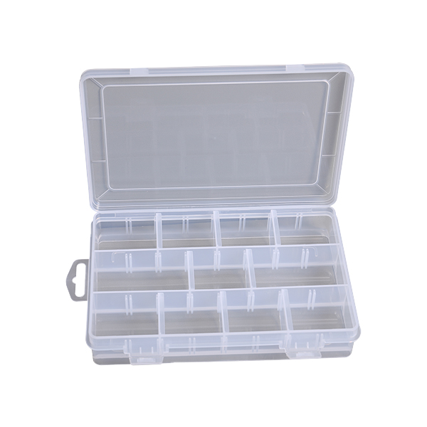 La caja de almacenamiento ajusta la caja de almacenamiento de proceso de carcasa de plástico transparente para pesca