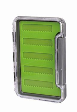 Caja de pesca con mosca portátil impermeable de silicona transparente