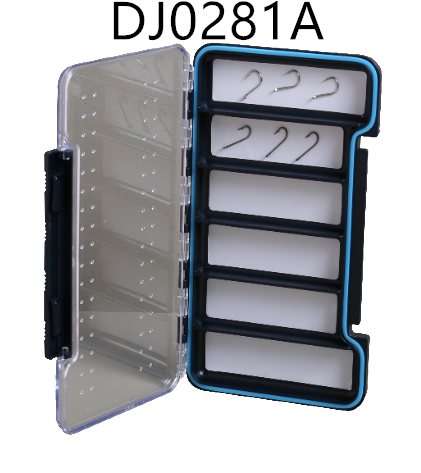 Equipo de pesca Bait Flight Box Espuma de silicona de doble cara Impermeable Transparente