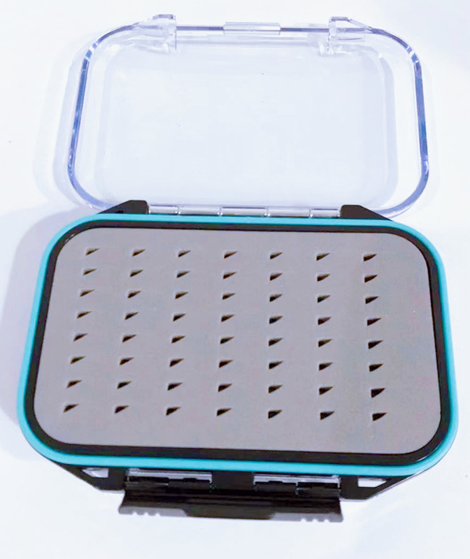 1 pieza Caja de pesca con mosca Caja de anzuelo Caja de cebo Caja de pesca con mosca impermeable Azul