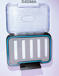Caja de mosca impermeable de silicona Caja de pesca con mosca transparente