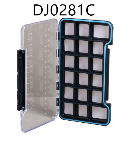 Equipo de pesca Bait Flight Box Espuma de silicona de doble cara Impermeable Transparente