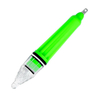 1 unidad verde y transparente de 17 cm, señuelo submarino de caída profunda, luz de pesca LED atractiva para lubina