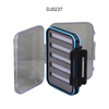 Caja transparente de aparejos de pesca con mosca Caja impermeable de pesca con mosca