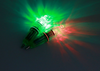 1 unidad verde y transparente de 17 cm, señuelo submarino de caída profunda, luz de pesca LED atractiva para lubina